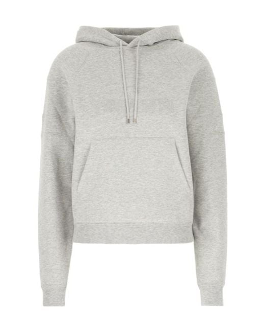 Saint Laurent Gray Long-Sleeved Sweater
