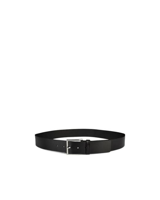 Boss White Leather Belt for men