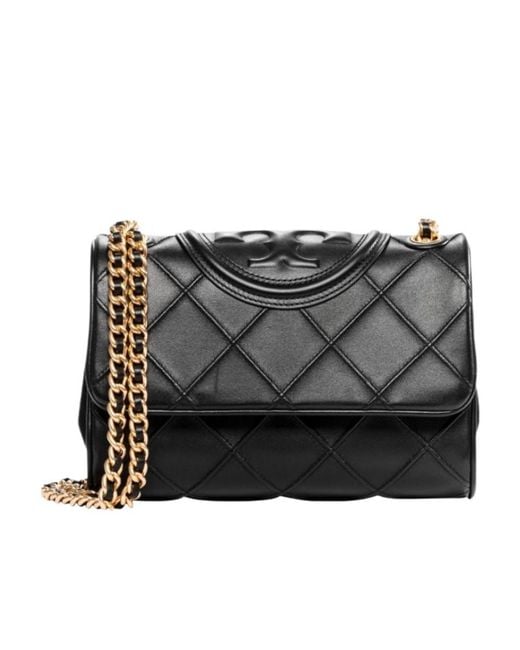 Tory Burch Black Fleming Convertible Small Shoulder Bag