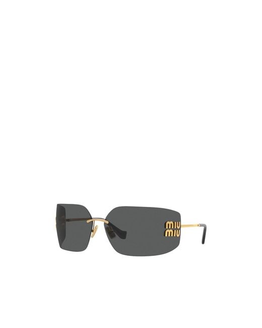 Miu Miu Multicolor Eyewear Wrap-Around Frame Full Rim Sunglasses