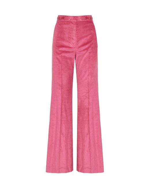 Gabriela Hearst Pink Vesta Corduroy Trousers