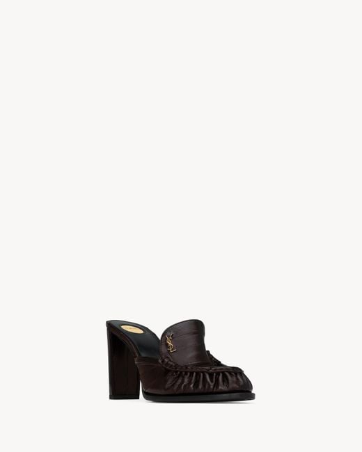 Saint Laurent Black Le Loafer Mules