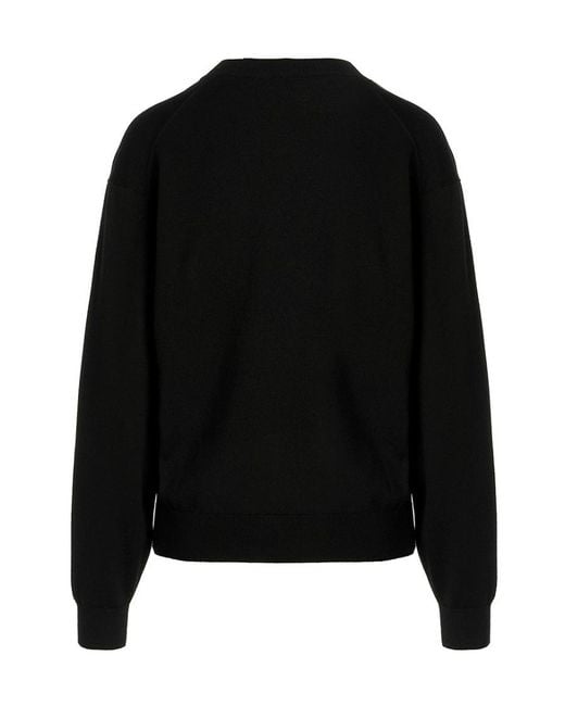 KENZO Black Boke Flower Crest Crewneck Jumper