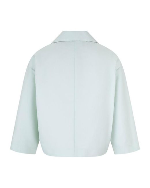 Fabiana Filippi Blue Long-Sleeve Casual Jacket