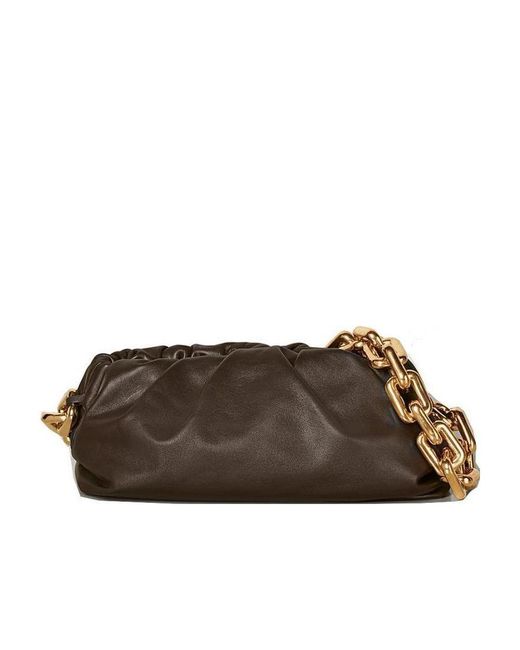 Bottega Veneta Brown The Chain Pouch Shoulder Bag