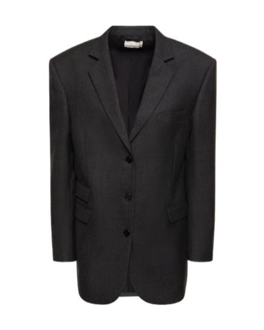 The Row Black Ule Long-Sleeved Suit Jacket