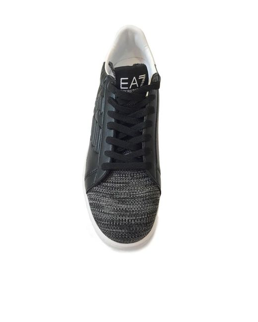 EA7 Black Logo Details Casual Sports Shoes for men