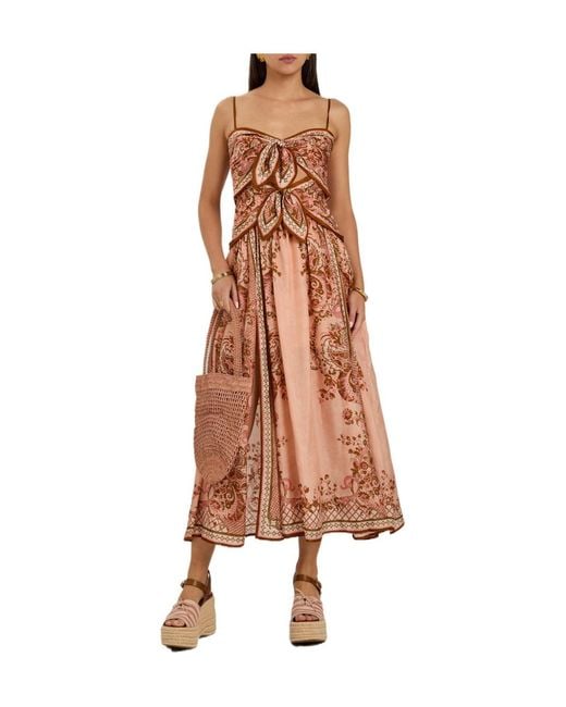 Zimmermann Pink Printed Dress