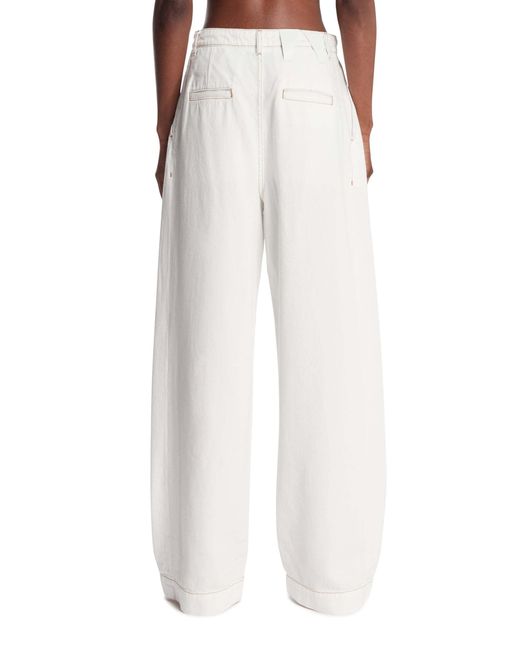 DARKPARK White Straight-Leg Trousers