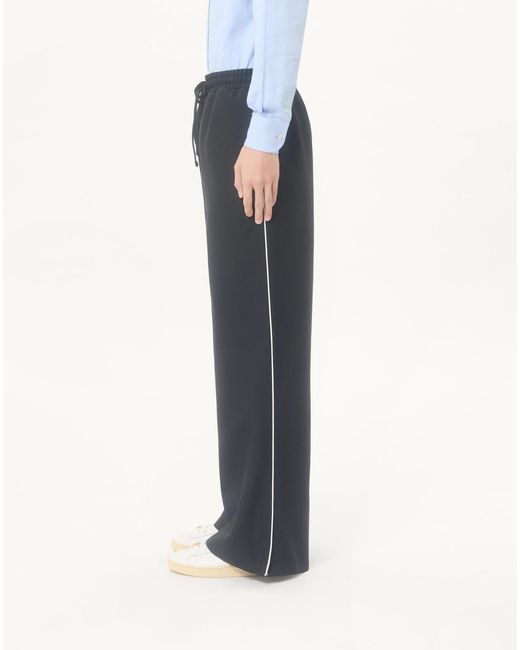 Valentino Black Vlogo Signature Wide Leg Pants for men