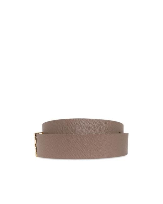 Victoria Beckham White Leather Belt