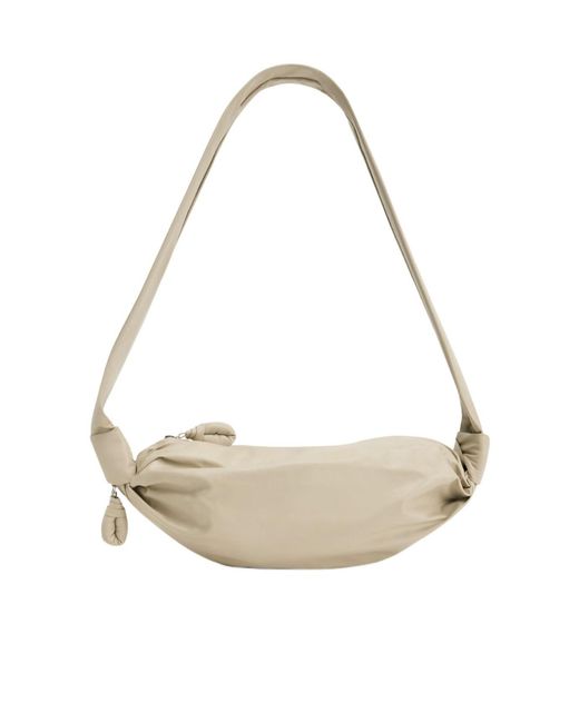 Lemaire White Croissant Soft Small Bag