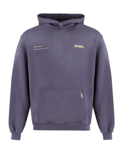 Represent Blue Patron Of The Club Hoodie for men