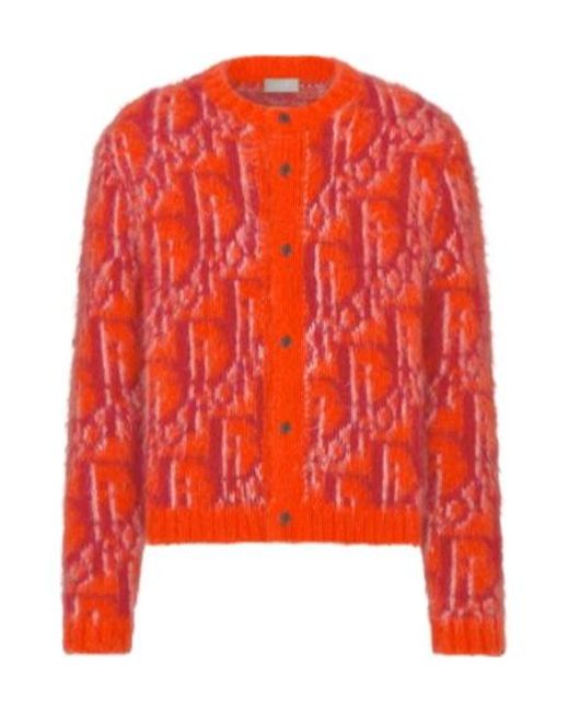 Dior Red Oblique Cardigan for men