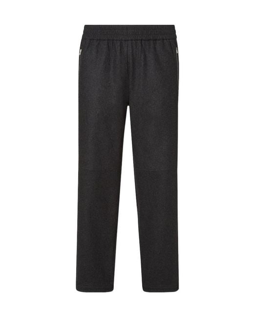 Fendi Black Elasticated Waist Straight-Leg Jogging Trousers for men