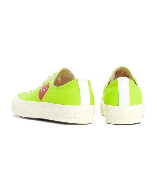 Comme des Garçons Yellow Round Toe Sneakers for men