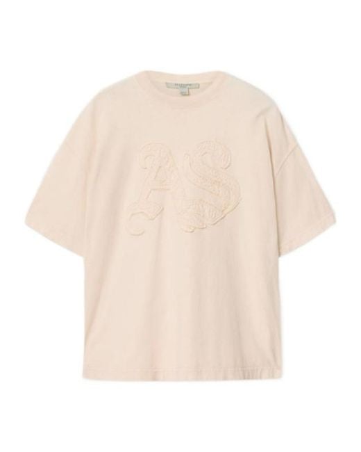 AllSaints Natural Insignia Oversized Etta T-Shirt