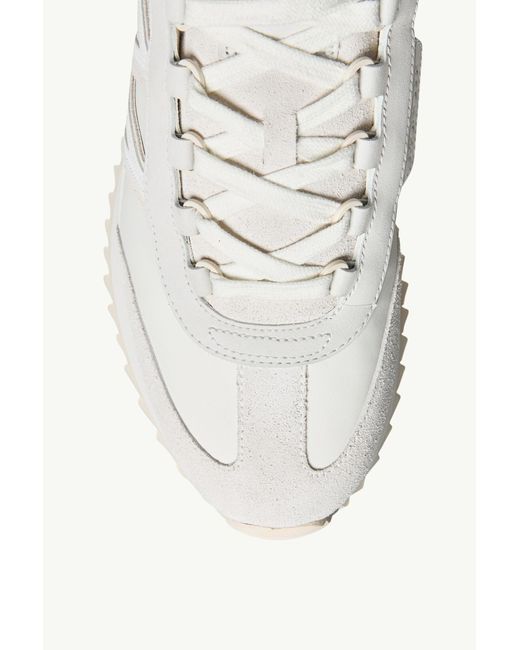 Moncler White Pacey 2 Lace-Up Sneakers for men