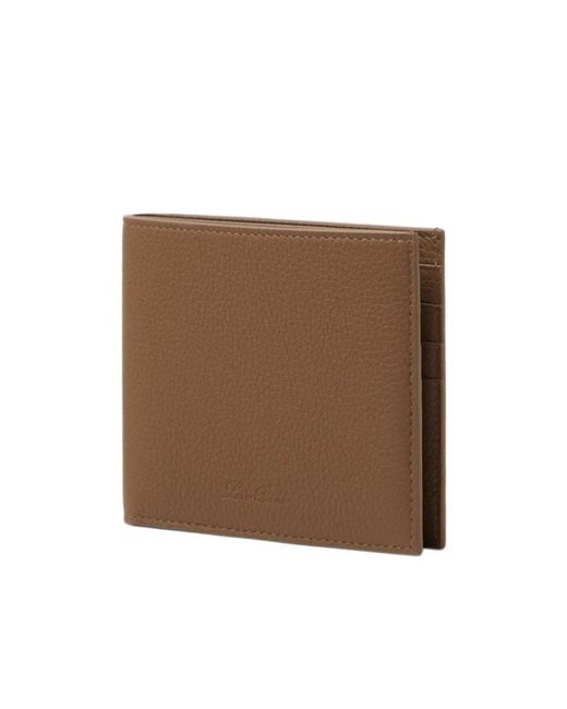 Loro Piana Brown Extra Compact Wallet for men