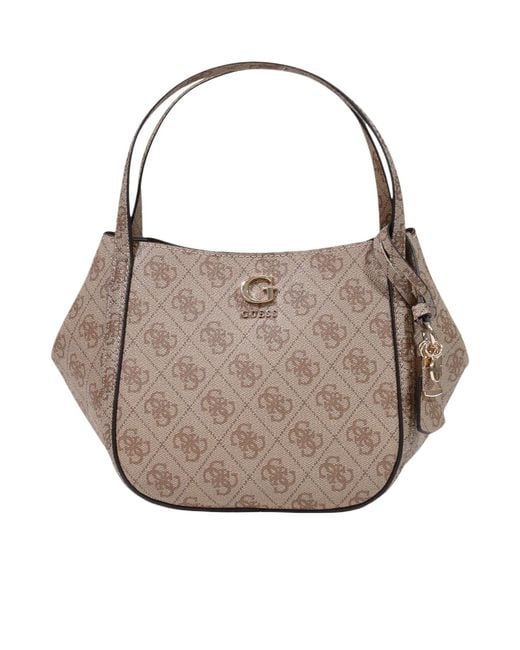 Guess Gray Double-Handled Shoulder Bag