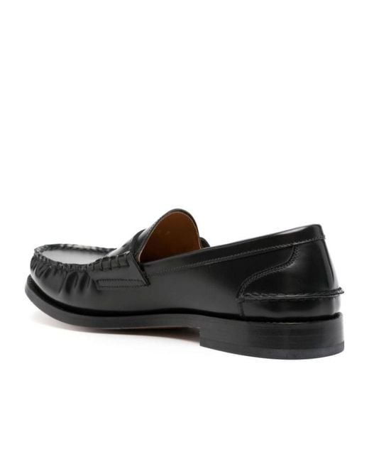 Premiata Black Round-Headed Love Shoes for men