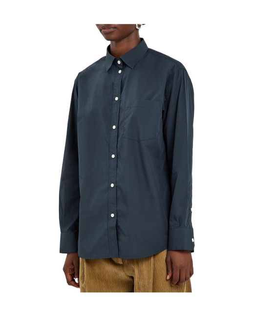 Rohe Blue Cotton Shirt
