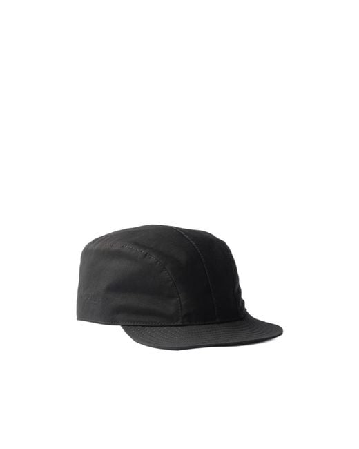 Prada Black Cotton Baseball Cap for men