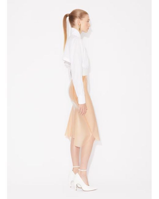 Alaïa Natural Alaïa Mermaid Midi Skirt