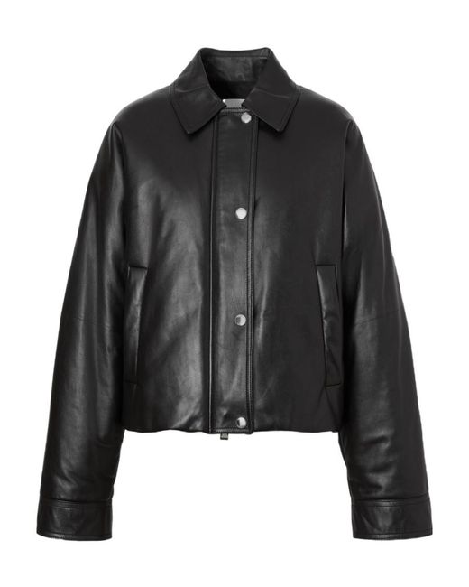 Burberry Black Equestrian Knight Buttoned Jacket