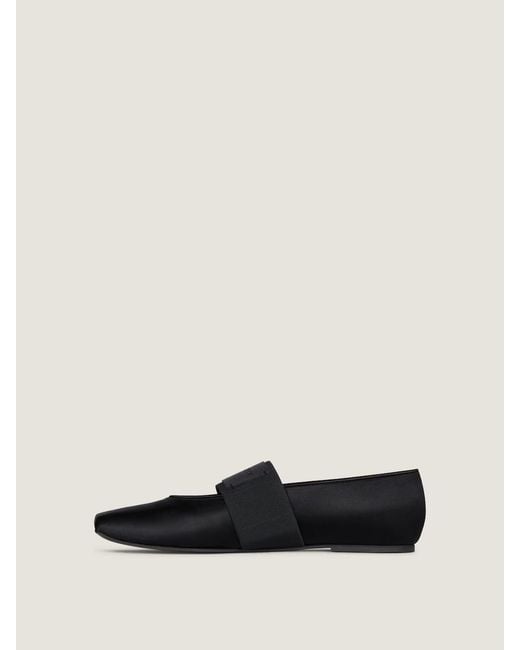 Givenchy Black Sliced Square Ballet Flats