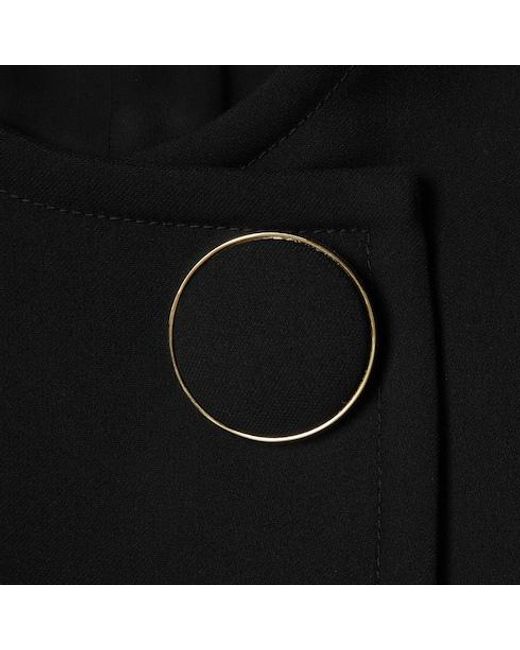 Gucci Black Maxi Buttons Vest