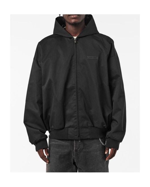 Fear Of God Gray Hoodie With Zipper Pull-Up for men