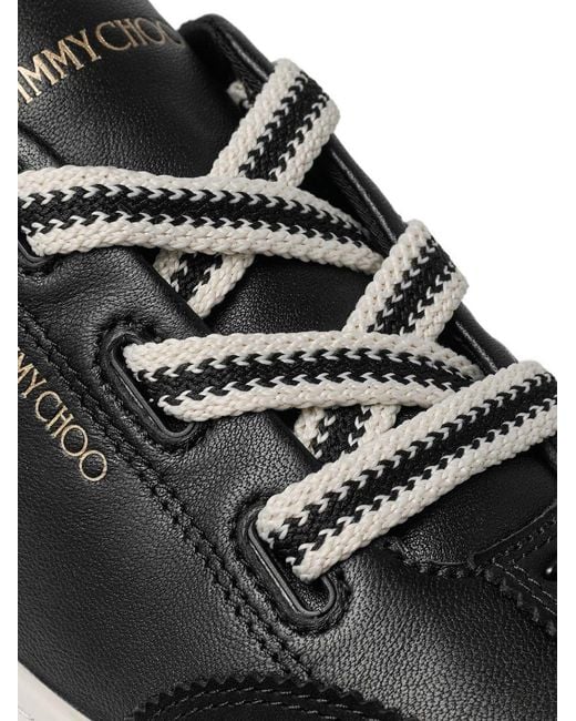 Jimmy Choo Black Diamond Flex Leather Trainers