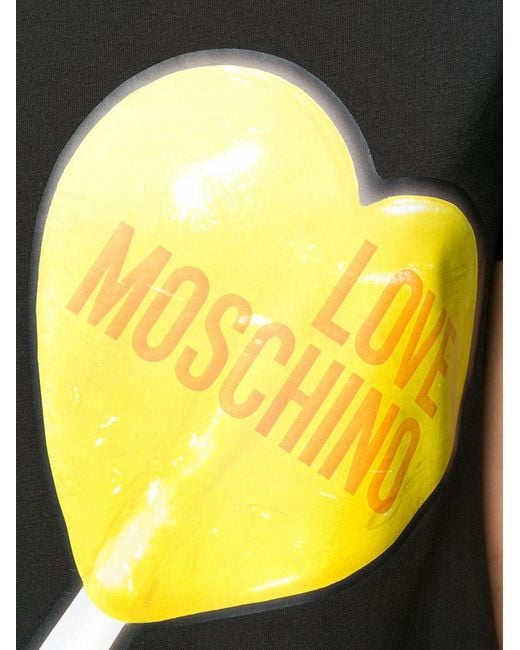 Moschino Black Lollipop Printed T-Shirt Dress