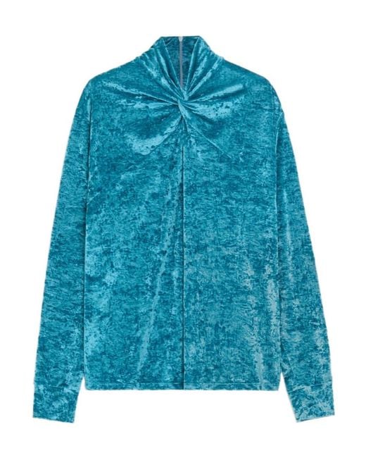 Valentino Blue Long-Sleeved Top for men