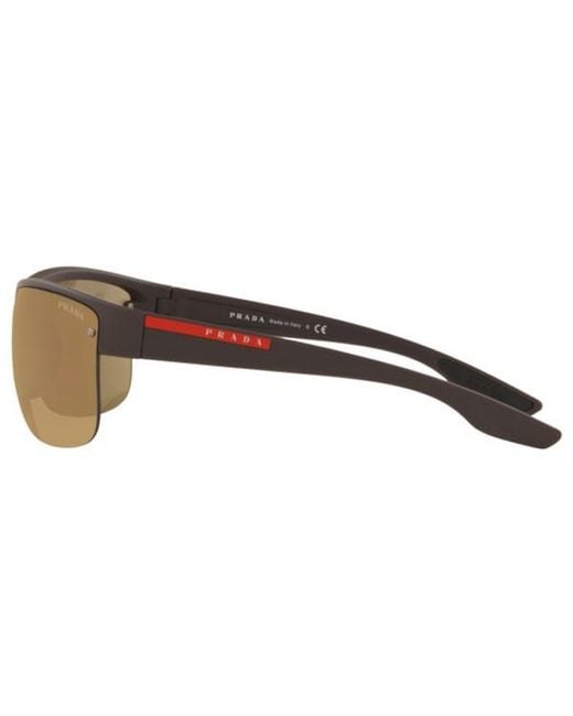 Prada Linea Rossa Natural Logo Sunglasses for men