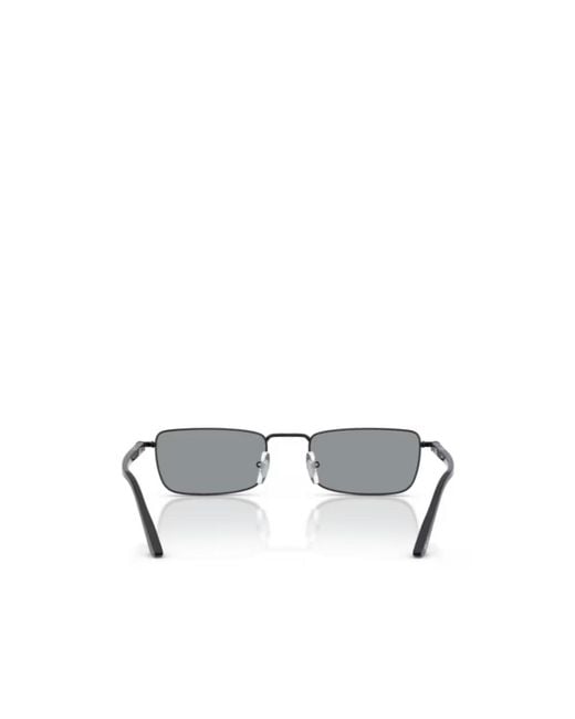Persol White Rectangular Frame Sunglasses for men
