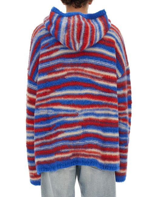 ERL Blue Long-Sleeved Sweater for men
