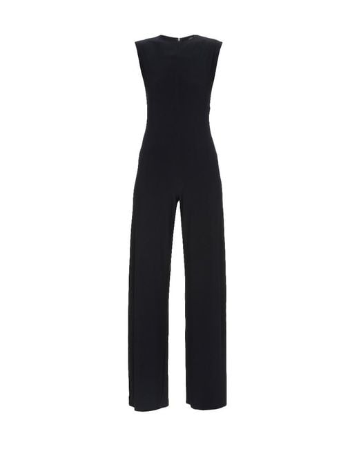 Norma Kamali Blue Sleeveless Jumpsuit