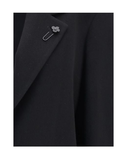 Lardini Black Single-Breasted Blazer