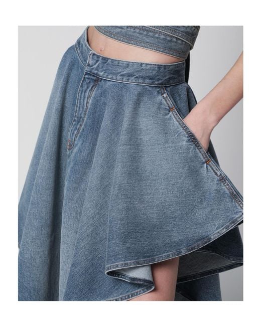 Alaïa Blue Patchwork Jeans