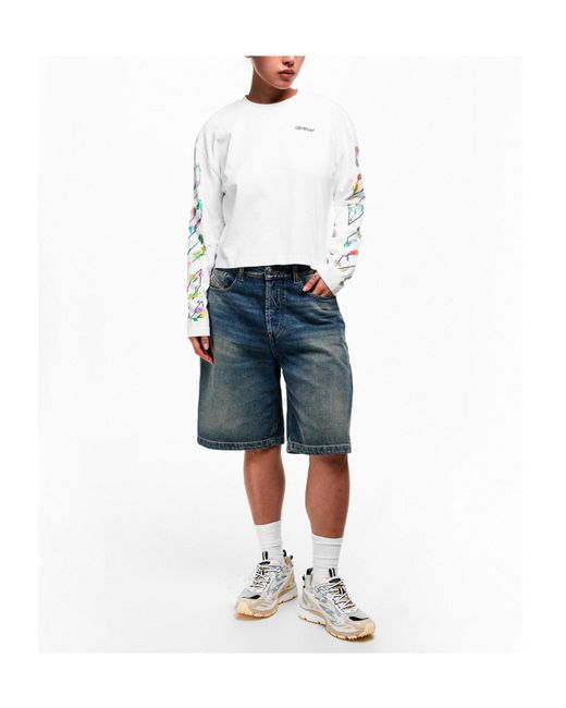 Off-White c/o Virgil Abloh White Printed Top