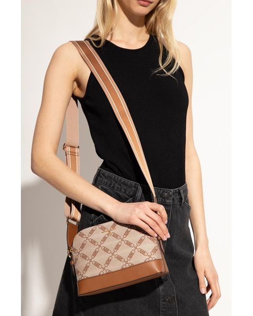 MICHAEL Michael Kors Brown Logo-Embossed Crossbody Bag