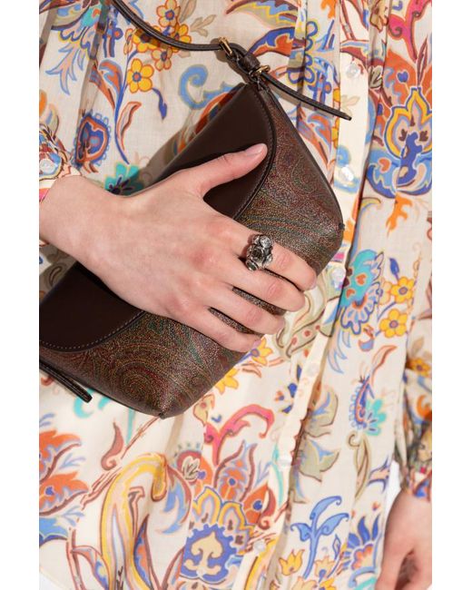Etro White Embellished Ring
