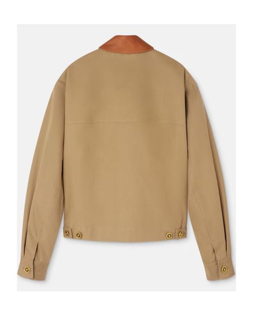 Versace Natural Zip-Up Jacket for men
