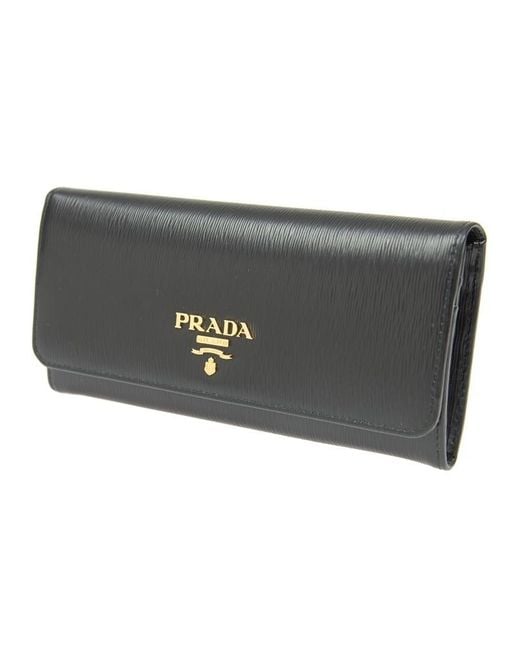 Prada Gray Flip Wallet