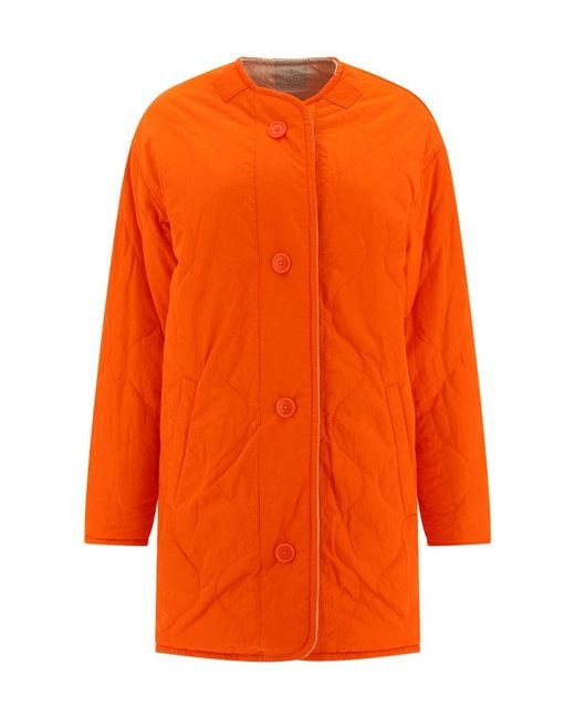 Isabel Marant Natural Nesma Reversible Quilted Coat