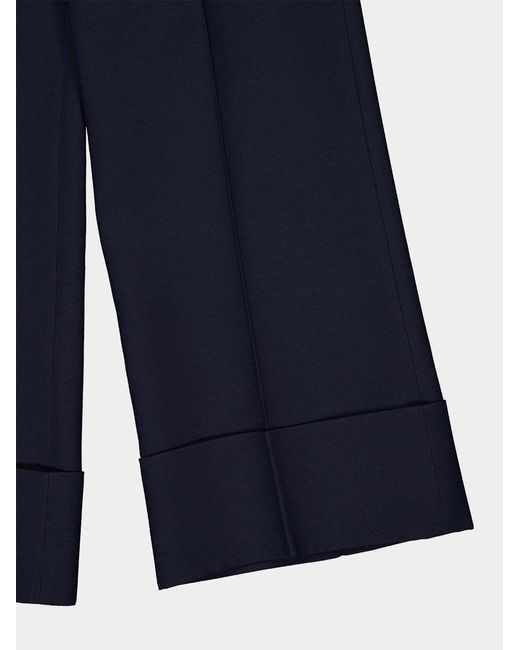 Valentino Blue Vlogo Signature Turn-Up Cuff Trousers