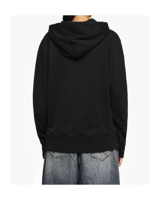J.W. Anderson Black Classic Logo-Embroidered Hoodie