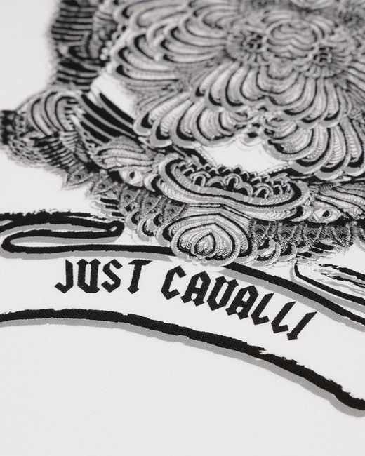 Just Cavalli Gray Pattern Polo Shirt for men